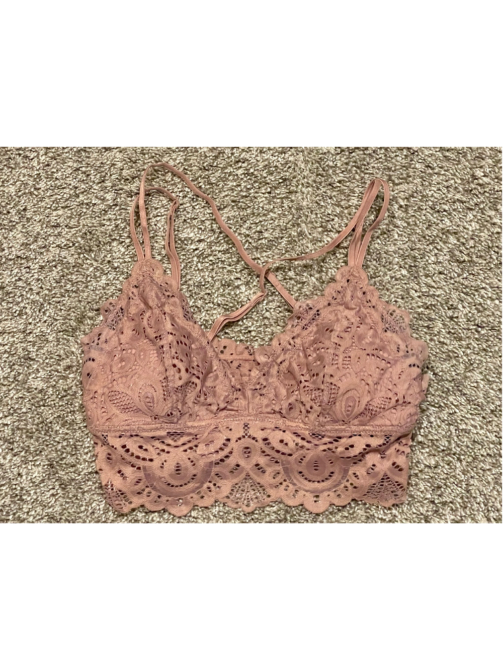 SO Strappy Lace Bralette, Size Small, Like New Condition